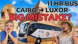 CAIRO TO LUXOR | 11 HOUR "LUXURY" Go Bus | BIG MISTAKE? | Egypt Vlog