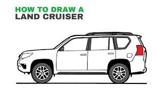 How to Draw a Toyota Land Cruiser