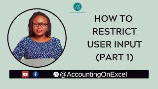 How To Restrict User Input (Part 1)