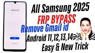 2025 New Samsung FRP Bypass (100% FREE) Android 12-13-14 Latest Security Frp Unlock Without Pc 2025