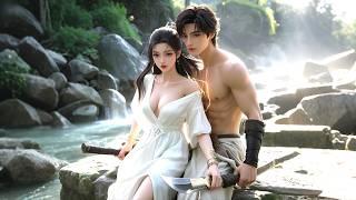A woodcutter saves a drugged fairy in white. Under the drug's effect, they spend a passionate night