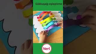 313) gökkuşağı eşleştirme etkinliği #kindergartenactivities #anasınıfı #okuloncesietkinlik
