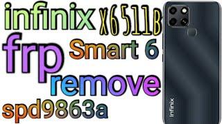 infinix Smart 6 x6511b frp remove cm2 #raoajutv