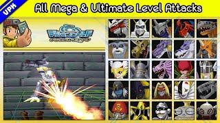 Digimon Digital Card Battle [PS1] - All Mega & Ultimate Level Attacks