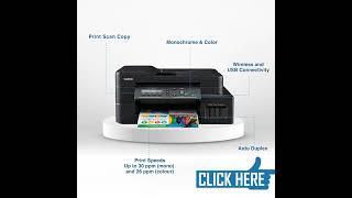 Brother DCP-T820DW Printer - Auto Duplex Printing, Print, Scan, Copy, ADF, WiFi/LAN/USB, Print Up