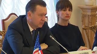 05.04.2018 Андрій Парубій під час зустрічі з сенатором конгресу США Робертом Портманом