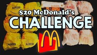 MCDONALD'S $20 VALUE MENU CHALLENGE!!