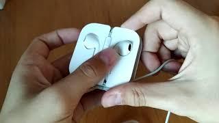 Как упаковать наушники EarPods в их комплектную коробочку