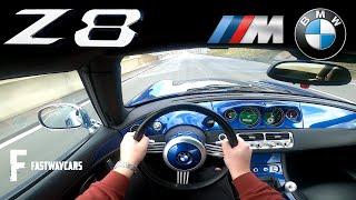 BMW Z8 400 HP V8 - V/max Top Speed - POV Test Drive on Autobahn