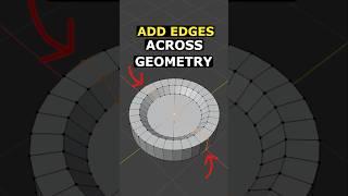 Connect Edges Across Geometry - Blender Quick Tip #3d #blender #3dmodeling #tutorial