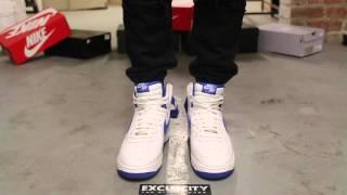 Nike Air Force 1 High OG - Game Royal - On-feet Video at Exclucity