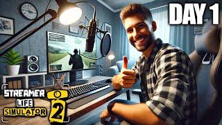 Gaming for Money as a Streamer | Streamer Life Simulator 2 Gameplay | Part 1