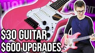 Pink $30 Guitar, $600 Upgrades!! || High-Intergrity Mod Project