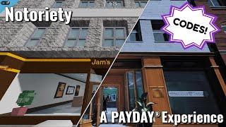 Roblox Notoriety: A PAYDAY® Experience 2024 GUIDE + CODES!