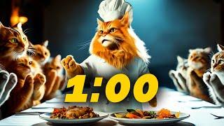 1 Minute Timer [CAT COOKING] 