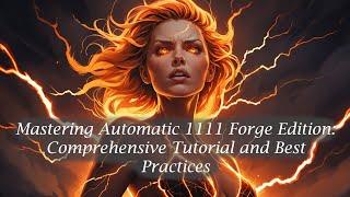 Mastering Automatic 1111 WebUI Forge Edition: Comprehensive Tutorial and Best Practices