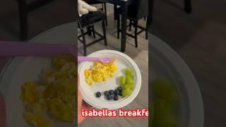 isabellas breakfest ️ #eggs #grape #breakfast #dad #daughter #fyp #shorts #isabella #viralvideos