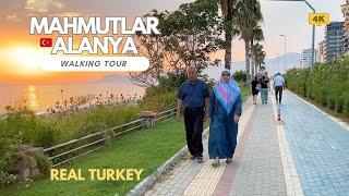 Mahmutlar, Alanya  REAL Türkiye 2023 [4K] Walking tour  Subtitles  #alanya #mahmutlar #travel