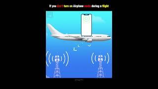If you don't turn on Airplane mode during a flight  | #shorts #airplane