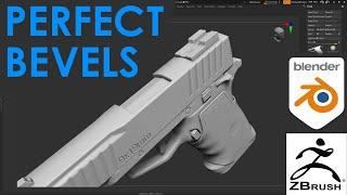 Perfect Bevels on Blender Models with Zbrush