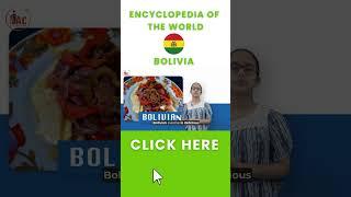 Bolivia - Encyclopedia of the World by Tanishi | Geography - Currency - History - Culture #shorts