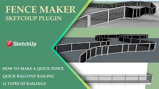 FENCE MAKER-Sketchup Plugin