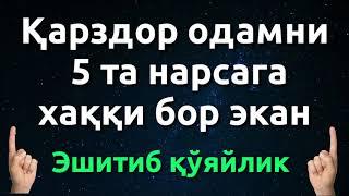 КАРЗДОР ОДАМНИ 5 ТА НАРСАГА ХАККИ БОР ЭКАН