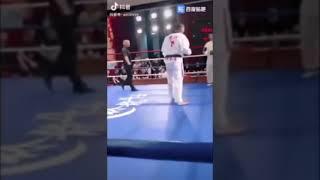 Taekwondo black belt knocked out a Kung Fu ''master'' in less than a minute