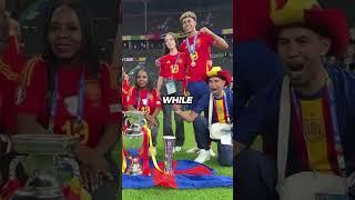 LAMINE YAMAL CELEBRATES THE EURO 2024 VICTORY WITH HIS GIRLFRIEND 