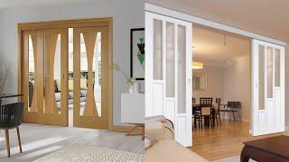 Latest Sliding Door Design | Wooden Sliding Barn Door | PVC Aluminum Metal Glass Door Kitchen Design