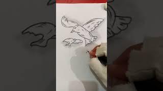 How to draw a bird with baby - Sehar Sketch and Art #shorts #easydrawing