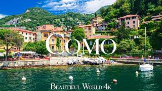 Lake Como 4K Drone Nature Film - Peaceful Piano Music - Amazing Nature