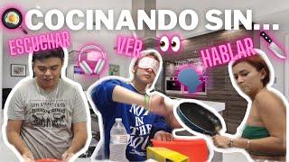 COCINANDO SIN VER, ESCUCHAR Y HABLAR ft. Marc0as | Hermanas JM