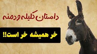 داستان پندآموز کلیله و دمنه|خر همیشه خر است