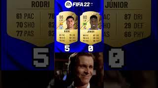 Reacting to Rodri vs Vinicius Jr in EVERY FIFA!️#reaction #memes #vinicius #rodri #fifa #ballondor