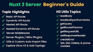 Nuxt 3 Server Fundamentals Explained for Beginners #nuxtjs #nuxt3 #nitro