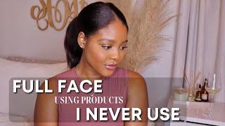 FULL FACE USING MAKEUP I NEVER USE