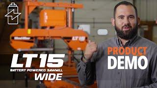 LT15WIDE Battery-Powered Portable Sawmill Demo | Wood-Mizer USA