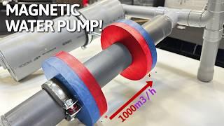 I Turn PVC Pipe Into a MAGNETIC Water Pump No Need Electric Power