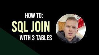 How to SQL JOIN with 3 tables? Explained with simple terms and diagram