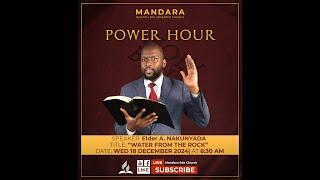 Mandara SDA Church || Elder A. Nakunyada || Water from the rock || WED 18 December 2024 ||