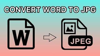 How To Convert Word To JPEG Online For Free - DOC To JPG