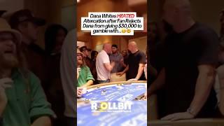 Dana gets REJECTED!🫣 #casino #gambling #dana #danawhite #money #blackjack #cash #jackpot #gamble