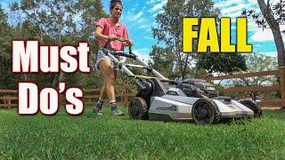 Fall Lawn Care Schedule - When to Start and Stop