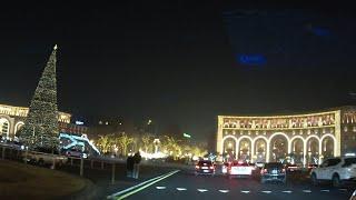 New Year 2025 on the streets of Yerevan  #automobile #yerevan #driving #armenia #armeniacountry 