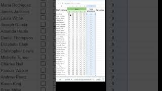 Make Attendance Sheet Online With Checkboxes - Formula To Count Workdays #googlesheets #shorts