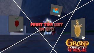 The GPO FRUIT TIER List YOU need!.. (Grand Piece Online Update 10)