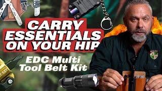 Carry Essential Tools on Your Hip - EDC Multi-Tool Belt Kit - Every Day Carry for Survivalists