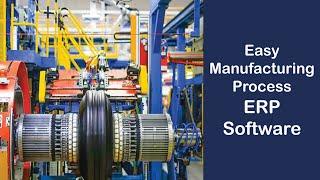 Easy manufacturing process ERP software. Business automation software.