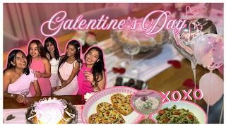 Galentines VLOG  Hosting, DIY Aesthetic Decor, Pink Theme, Girls Night  Bhavya Arora